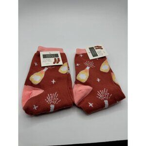 NEW 2 Champagne Length Socks Gift Adult One Size OSFM